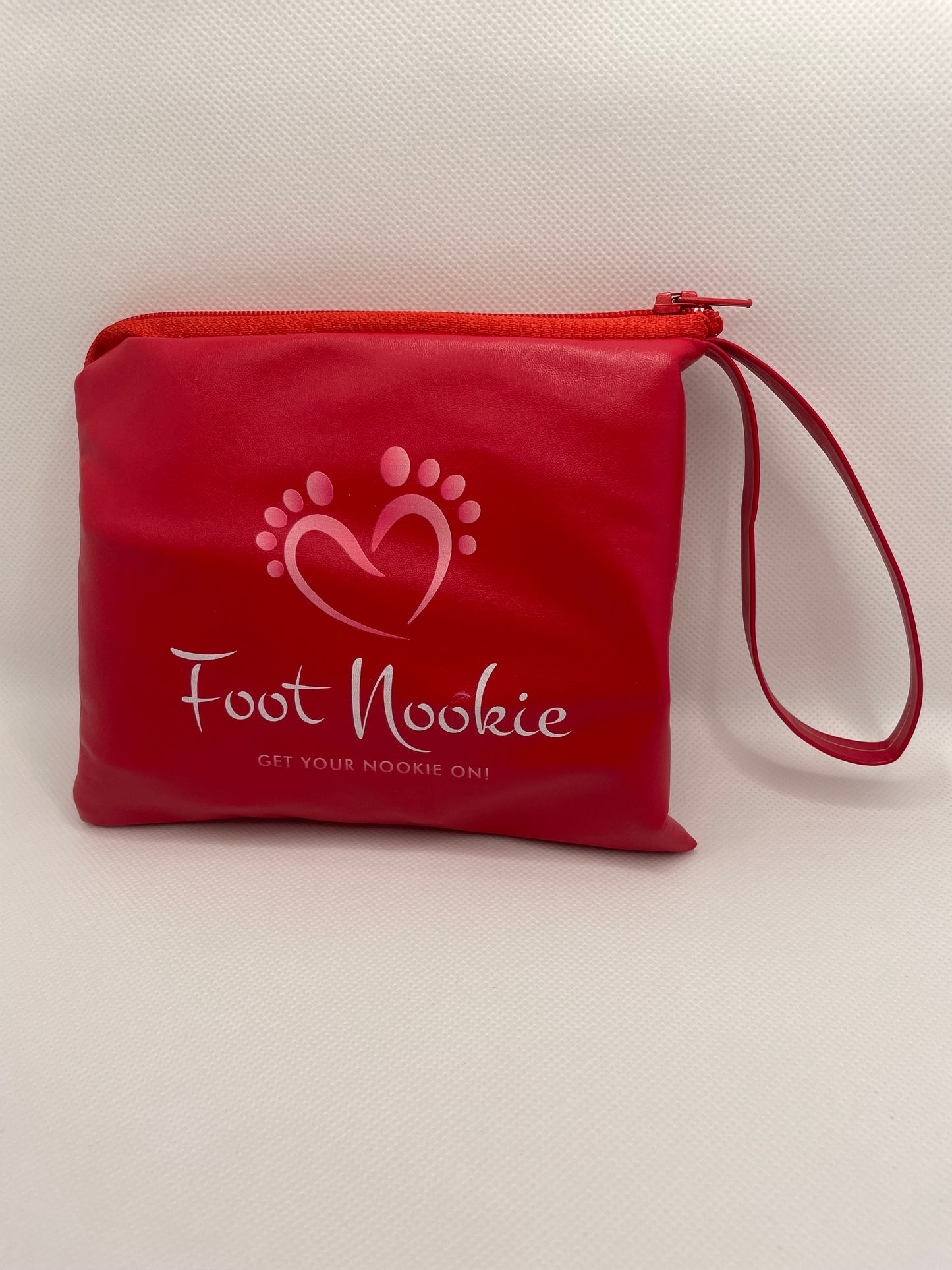 Foldable Ballet Slippers and Matching Bag - Red (Plain)